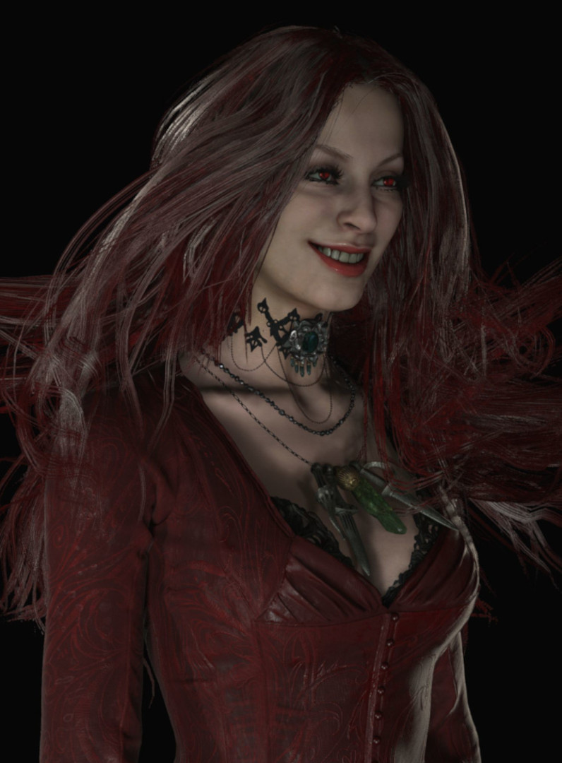 Daniela Dimitrescu - Red Dress Long Hairs - Portraits